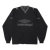 3B Football Langarm-T-Shirt mit V-Ausschnitt «Schwarz Anthrazit» 857085TTVQ61066