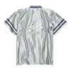 3B Football V-Ausschnitt Glänzendes Jersey Oversize «Grey White» 857113TTVQ71461