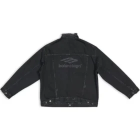 3B Sports Icon Denim-Jacke, weite Passform «Schwarz» 704298TBP471029