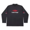 3B Sports Icon Langarm-T-Shirt Oversized «Schwarz Rot Weiss» 720250TPVD71470