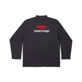 3B Sports Icon Langarm-T-Shirt Oversized «Schwarz Rot Weiss» 720250TPVD71470