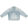 3B Sports Vintage-Denim-Jacke, weite Passform «Hellblau» 704299TJW798469