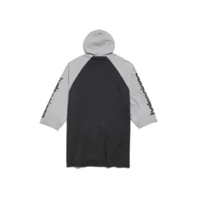 3B Stencil Raglan-T-Shirt mit Kapuze, Oversize «Black» 790403TQVT51083