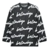 3D Scribble Rundhals-Baumwollpullover «Black» 625985T31801070