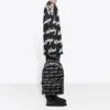 3D Scribble Rundhals-Baumwollpullover «Black» 625985T31801070