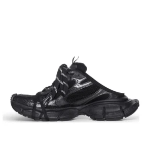 3XL Pantoletten «Black Mesh and Polyurethane» 742672W3XL11010