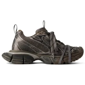 3XL Sneaker Abgetragene Sneakers «Braunes Mesh und Polyurethan» 734734W3XL72200