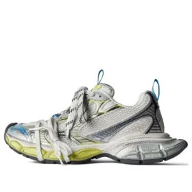 3XL-Sneaker «Weiss Gelb Blau Mesh» 734731W3XL59074
