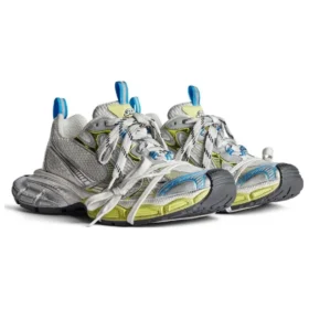 3XL-Sneaker «Weiss Gelb Blau Mesh» 734731W3XL59074