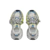 3XL-Sneaker «Weiss Gelb Blau Mesh» 734731W3XL59074