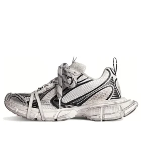 3XL-Sneaker «Weiss und Schwarz, Mesh und Polyurethan» 734731W3XL49710