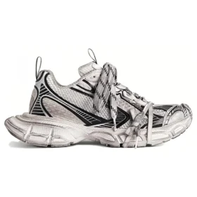 3XL-Sneaker «Weiss und Schwarz, Mesh und Polyurethan» 734731W3XL49710