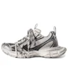 3XL-Sneaker «Weiss und Schwarz, Mesh und Polyurethan» 734734W3XL49710