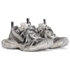 3XL-Sneaker «Weiss und Schwarz, Mesh und Polyurethan» 734734W3XL49710