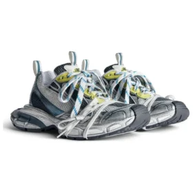 3XL-Sneaker «White Blue Yellow Mesh» 734734W3XL59047