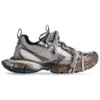 3XL-Sneakers «Worn Out Grey White and Blue Mesh and Polyurethane» 734731W3XL71214