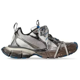 3XL Sneakers «Worn Out Grey White and Blue Mesh and Polyurethane» 734734W3XL71214