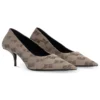 60 mm Square Knife BB Monogram Pumps «Tan» 707353W2I103020
