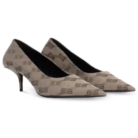 60 mm Square Knife BB Monogram Pumps «Tan» 707353W2I103020