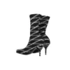 80 mm Monogram-Logo-Stiefel aus Spandex «Black» 549784W1P601264