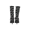 80 mm Monogram-Logo-Stiefel aus Spandex «Black» 549784W1P601264