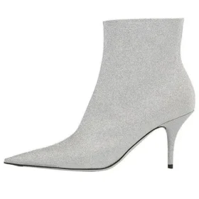 85-mm-Knife-Glitter-Stiefel «Silver» 579280WA7018163