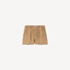 A-Linien-Boxershorts für Damen in Sandbeige