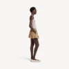 A-Linien-Boxershorts für Damen in Sandbeige