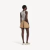 A-Linien-Boxershorts für Damen in Sandbeige