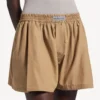 A-Linien-Boxershorts für Damen in Sandbeige