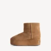 Alaska-Plateau-Stiefeletten für Damen in Braun/Weiss