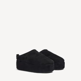 Alaska Soft Plateau-Pantolette für Damen in Schwarz
