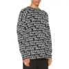 All Over Balenciaga Paris Intarsia-Pullover «Black White» 599826T31701070