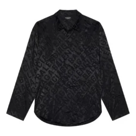 All-Over-Logo-Minimal-Shirt «Schwarz» 681812TLO581000