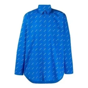 All-Over-Logo-Shirt «Blue White» 534333TBL967560