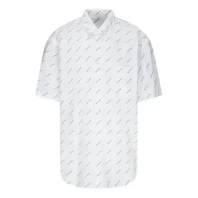 All-Over-Logo-Shirt «White Black» 534332TBL969040
