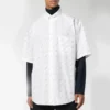All-Over-Logo-Shirt «White Black» 534332TBL969040