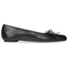 Anatomische Ballerinen «Schwarz, glänzend, weiches Schafsleder» 714260WBCW01000