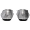 Anatomische Ballerinen «Silber glänzend, weiches Schafsleder» 714260WBFA18001