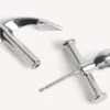 Anker-Ohrringe in Silber