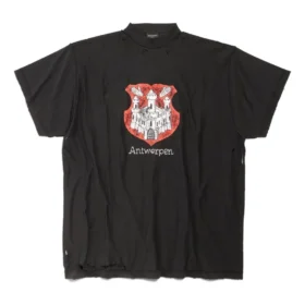 Antwerpen Inside-Out-T-Shirt Oversized «Black» 787358TQVP71083