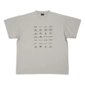 Archives Logos T-Shirt Oversized «Hellgrau» 712398TNVQ71342