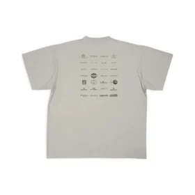 Archives Logos T-Shirt Oversized «Hellgrau» 712398TNVQ71342