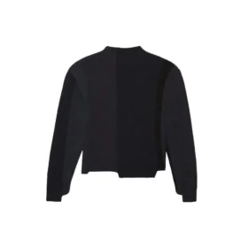 Asymmetrischer Strickpullover mit neuem Schnitt «Schwarz» 657334T32011271