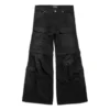 Ausgestellte Cargo-Hose «Schwarz» 783694TNW111672
