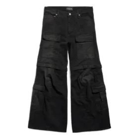 Ausgestellte Cargo-Hose «Schwarz» 783694TNW111672