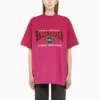 B Authentic Vintage Jersey Oversize-T-Shirt «Pink» 694576TMVA95566