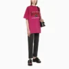 B Authentic Vintage Jersey Oversize-T-Shirt «Pink» 694576TMVA95566