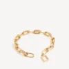B-Link-Halskette für Damen in glänzendem Gold