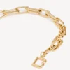 B-Link-Halskette für Damen in glänzendem Gold